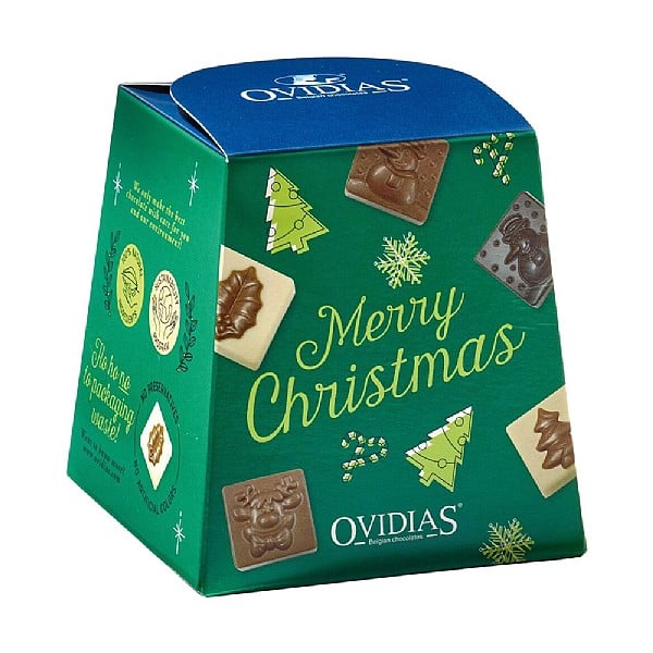Merry Christmas doosje met Pralines (200gr)
