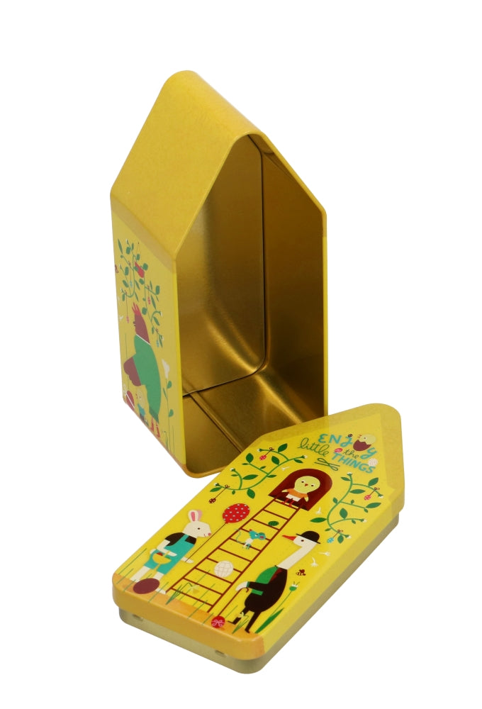 Blikken Huisje Pasen gevuld met heerlijke paaseitjes