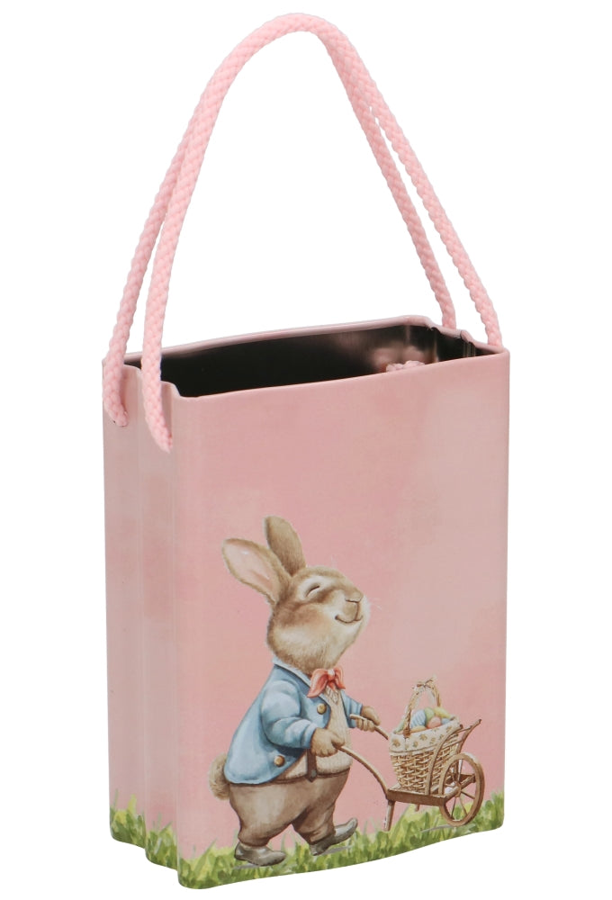 Blikken Tas Paashaas gevuld met Paaseitjes