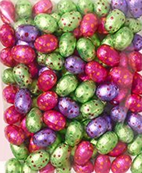 Paaseitjes Gemengd per kg (wit, melk, puur - gevuld praliné)