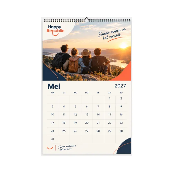 Wandkalender A3 (staand of liggend)