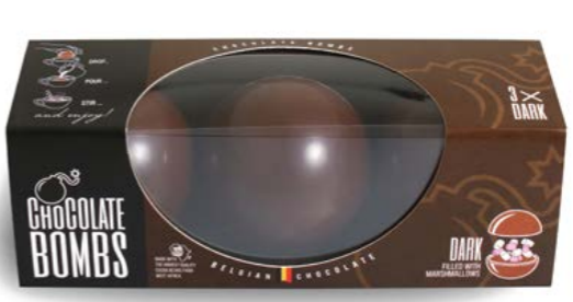 Chocolate Bomb (3 stuks) pure chocolade