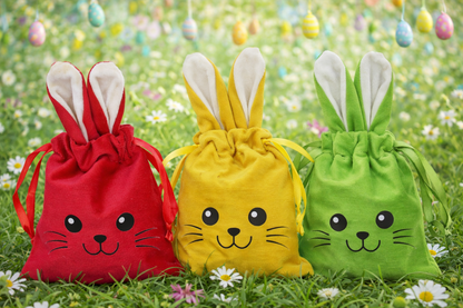 Velvet Bunny Zakje met 250gr Paaseitjes