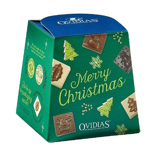 Merry Christmas doosje met Pralines (200gr)