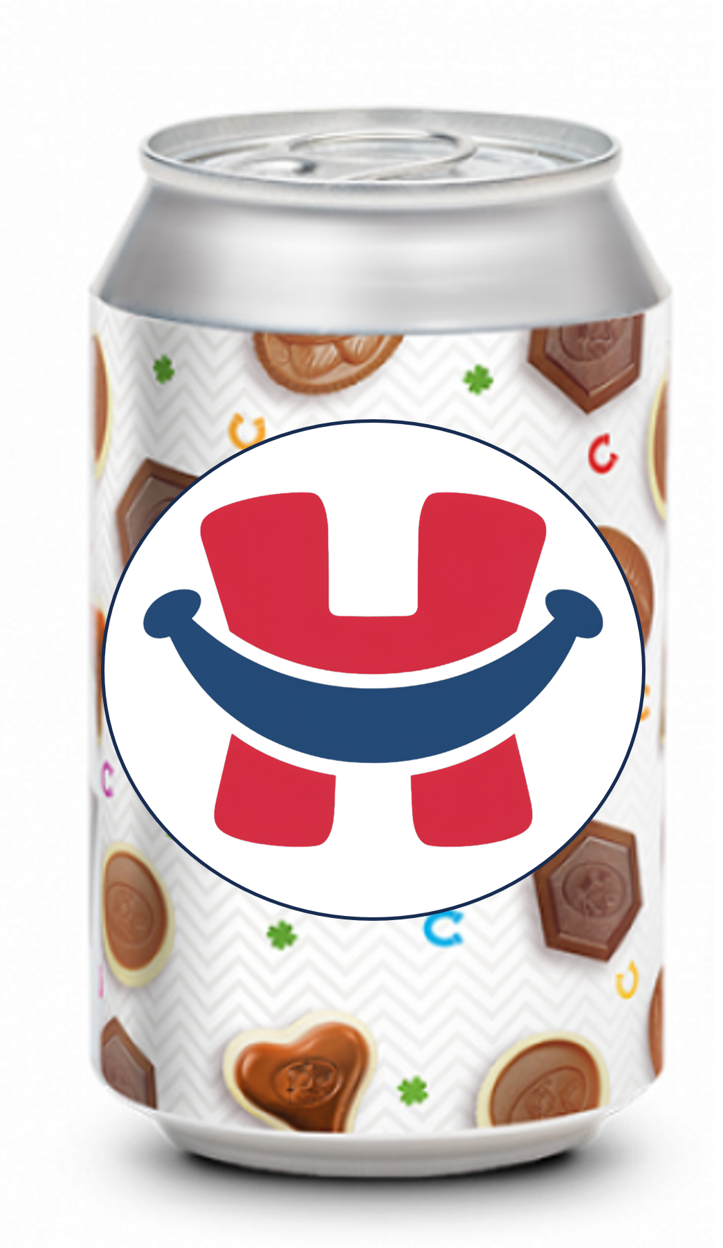 Een blik vol chocolade Geluk - gepersonaliseerd (95gr)