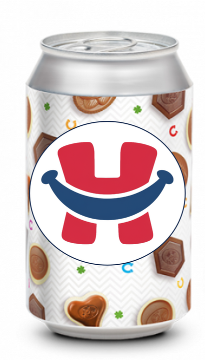 Een blik vol chocolade Geluk - gepersonaliseerd (95gr)