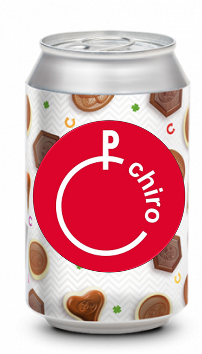 Een blik vol chocolade Geluk - gepersonaliseerd (95gr)