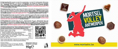 Een blik vol chocolade Geluk - gepersonaliseerd (95gr)