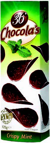 Crispy Mint Chocolade chips 125gr