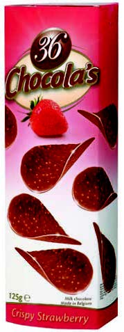 Crispy Strawberry Chocolade chips 125gr